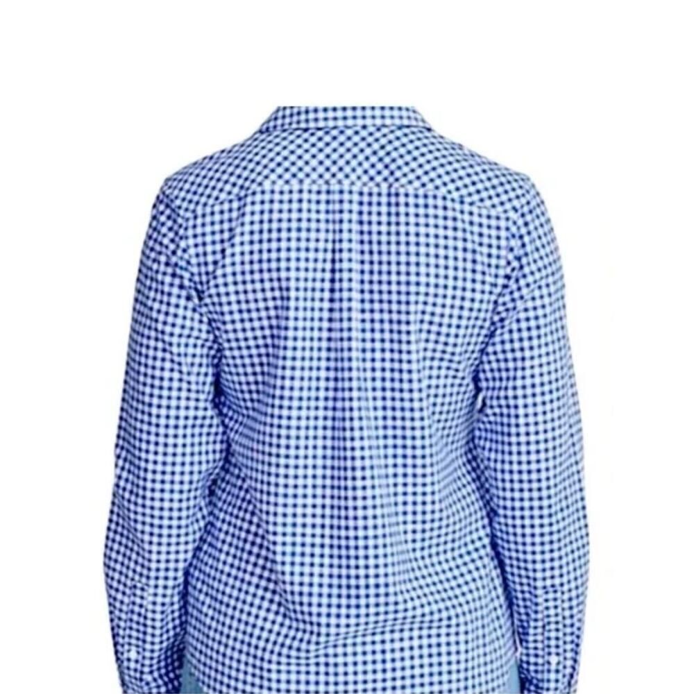 UNTUCKit Belleza women’s Blue Check Shirt NWT Size 2 - Picture 2 of 4